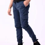 6 Pocket Cargo Trouser-Blue