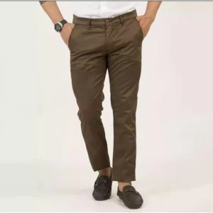Chocolate Brown Cotton Chinos