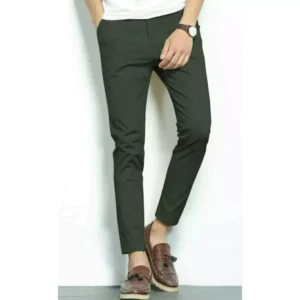 Green Cotton Chinos