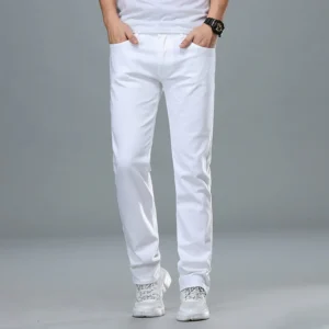 White Cotton Chinos