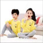 Yellow-Grey Kids Wear