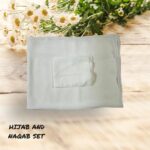 White Hijab And Naqab Set