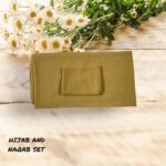 Mustard Hijab And Naqab Set