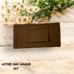 Brown Hijab And Naqab Set