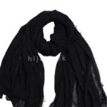 Black Elemantary Crimps Hijab