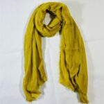 Yellow Elemantary Crimps Hijab