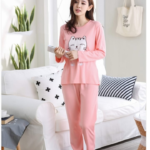 Pink Teddy Women NightSuit