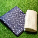 2 Pcs Unstitched Blue Chicken Kari Suit