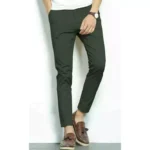 Green Cotton Chinos
