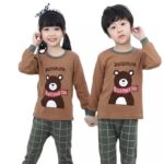 Brown Teddy Printed Kids Wear